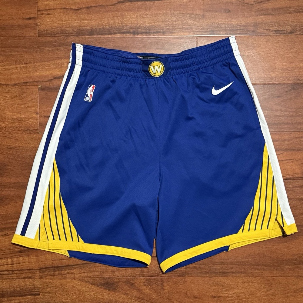 Nike‎ Golden State Warriors Authentic Basketball Shorts Size 42 Engineered